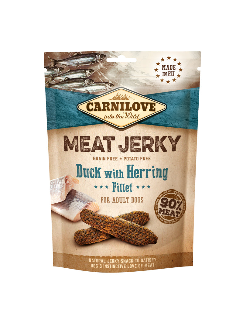 Carnilove Jerky Duck with Herring Fillet 100 g x 12