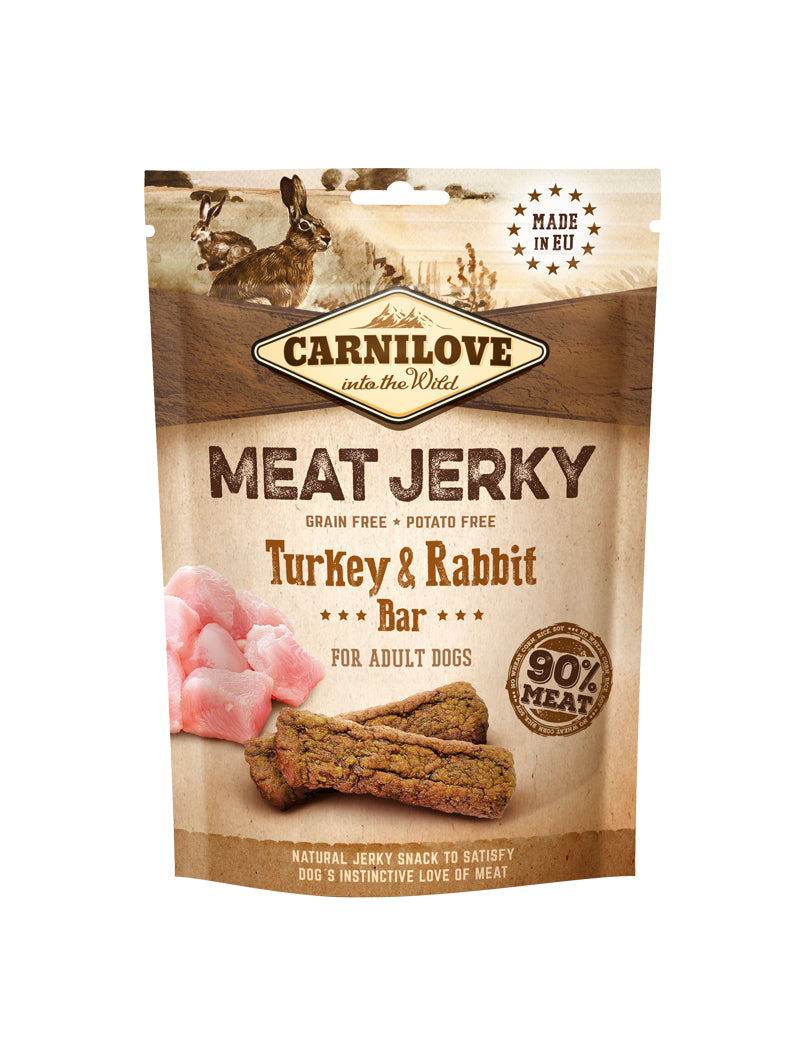 Carnilove Jerky Turkey & Rabbit Bar 100 g x 12