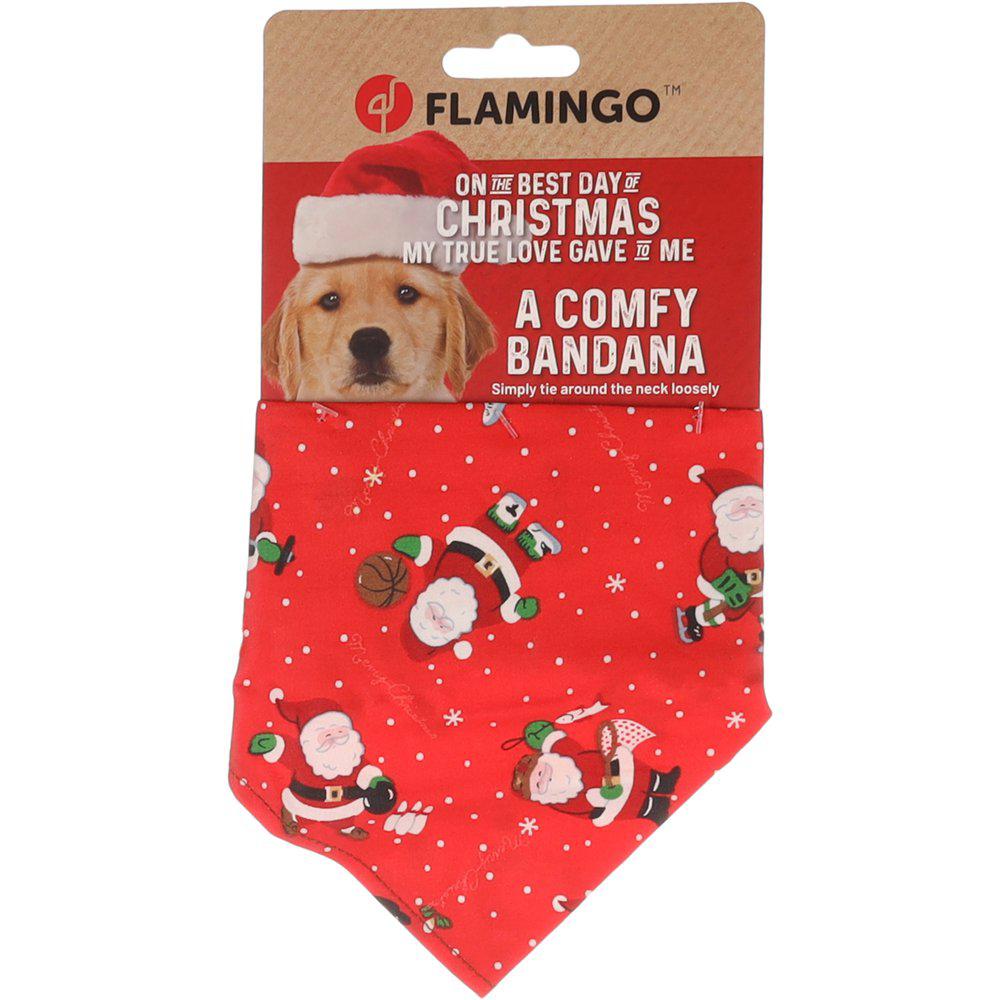 Flamingo Julscarf Med Tomtar 60x31 cm