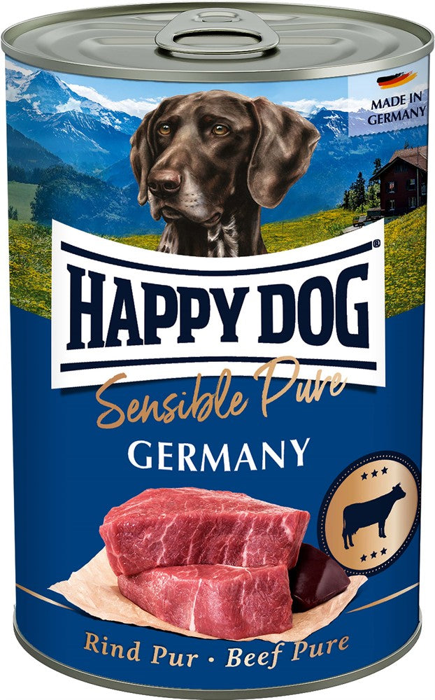 Happy Dog Konserv Germany 100% Nötkött 400 g x 6 st