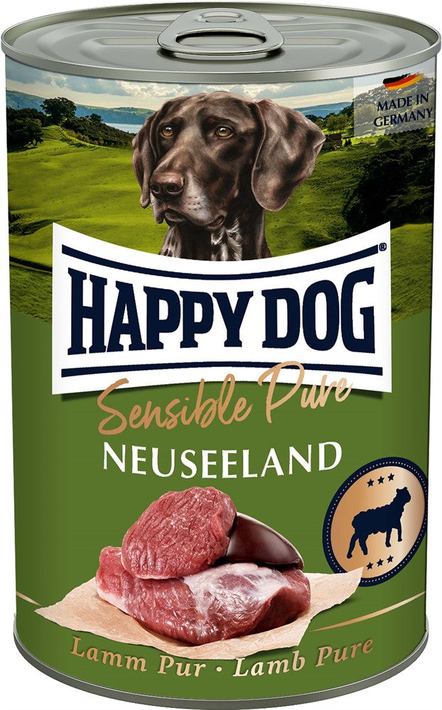 Happy Dog Konserv Neuseeland 100% Lamm 400 g x 6 st