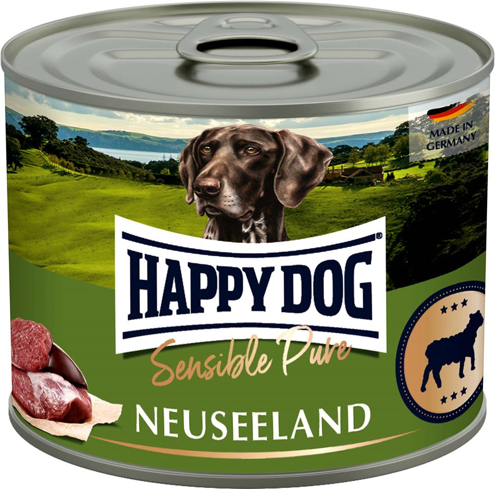 Happy Dog Konserv Neuseeland 100% Lamm 200 g x 6 st