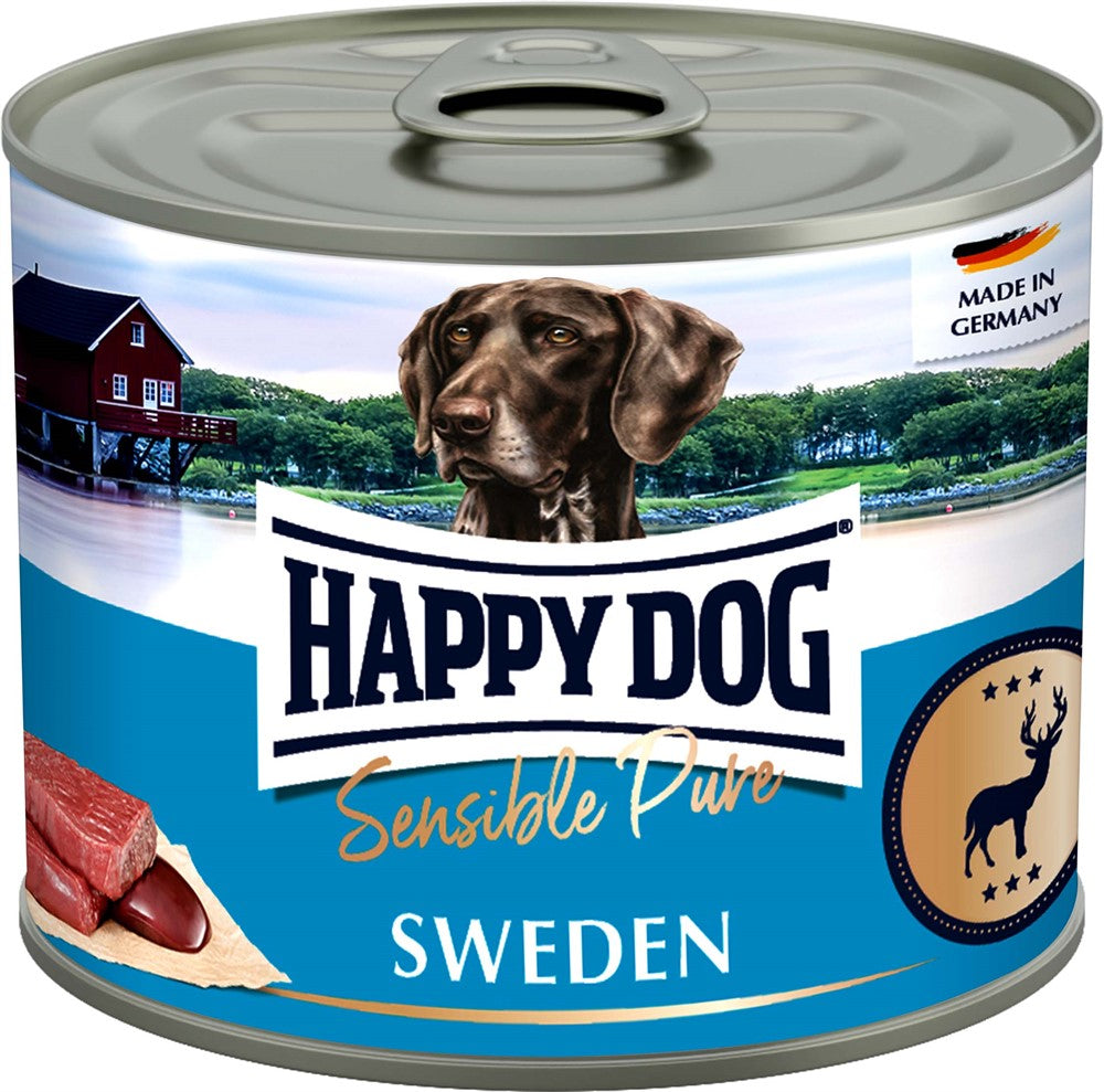 Happy Dog Konserv Sweden 100% Vilt 200 g x 6 st