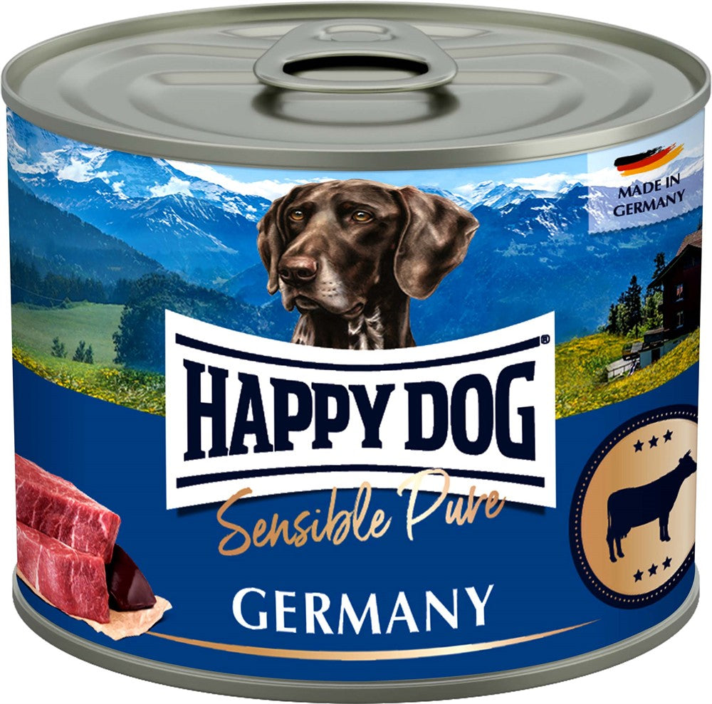Happy Dog Konserv Germany 100% Nötkött 200 g x 6 st