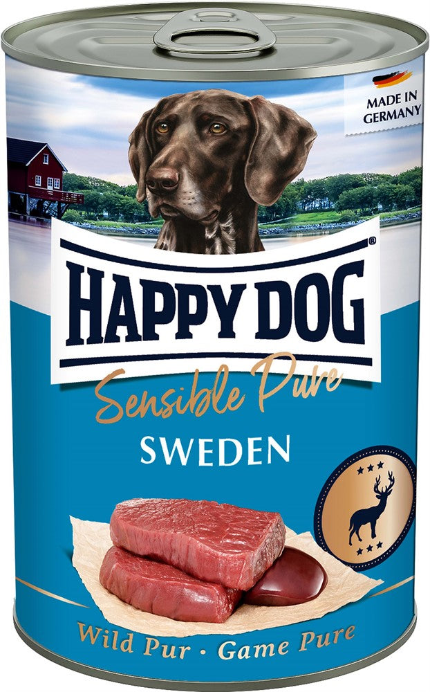 Happy Dog Konserv Sweden 100% Vilt 400 g x 6 st