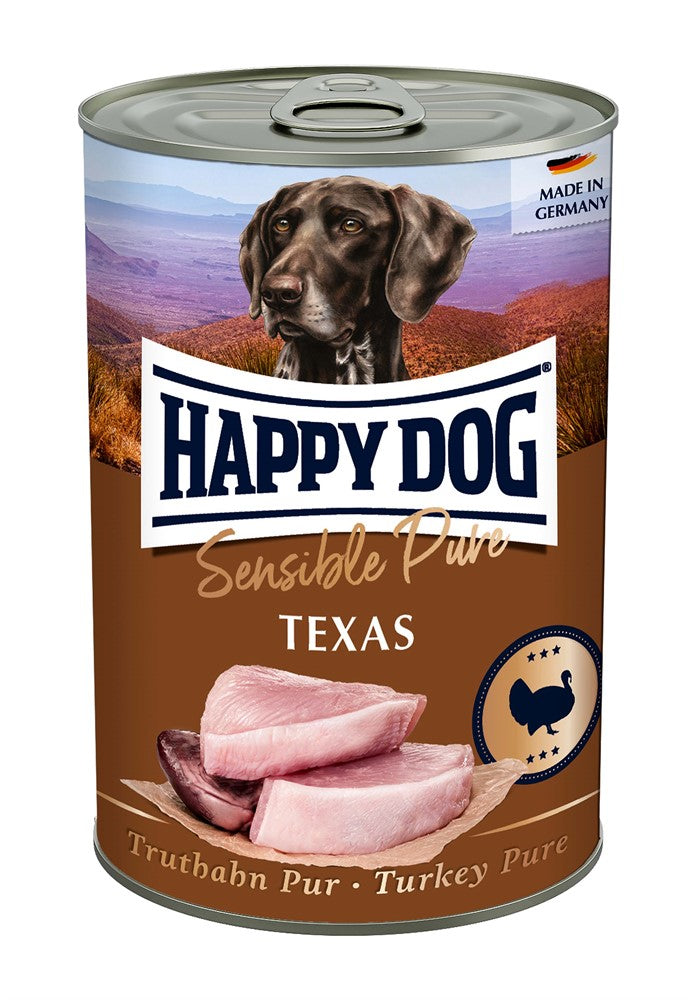 Happy Dog Konserv Texas 100% Kalkon 400 g x 6 st