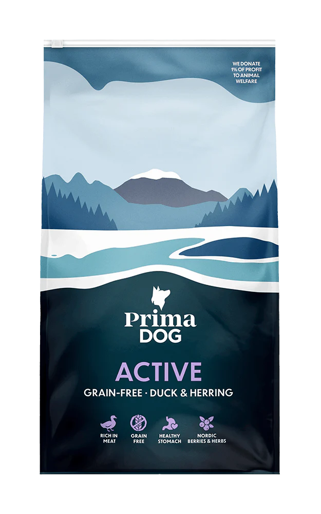 PrimaDog Active Grain Free Anka & Strömming 10 kg