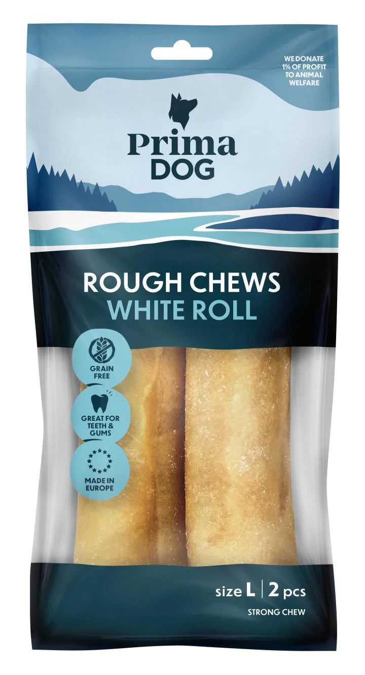 PrimaDog Rough Chews Tuggrulle L 17 cm, 170 g x 10-påsar