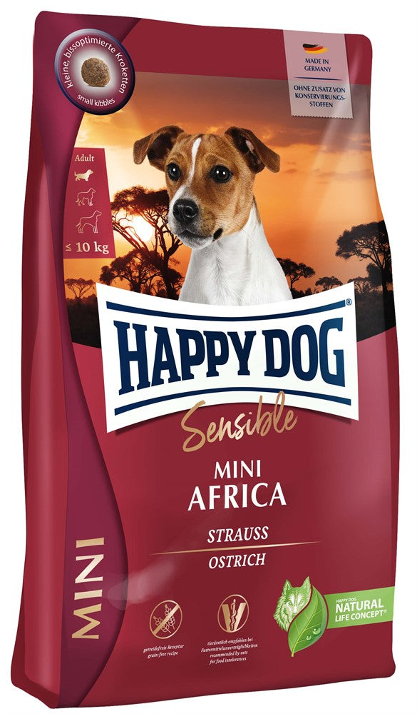 HappyDog Sensitive Mini Africa Struts 4 kg