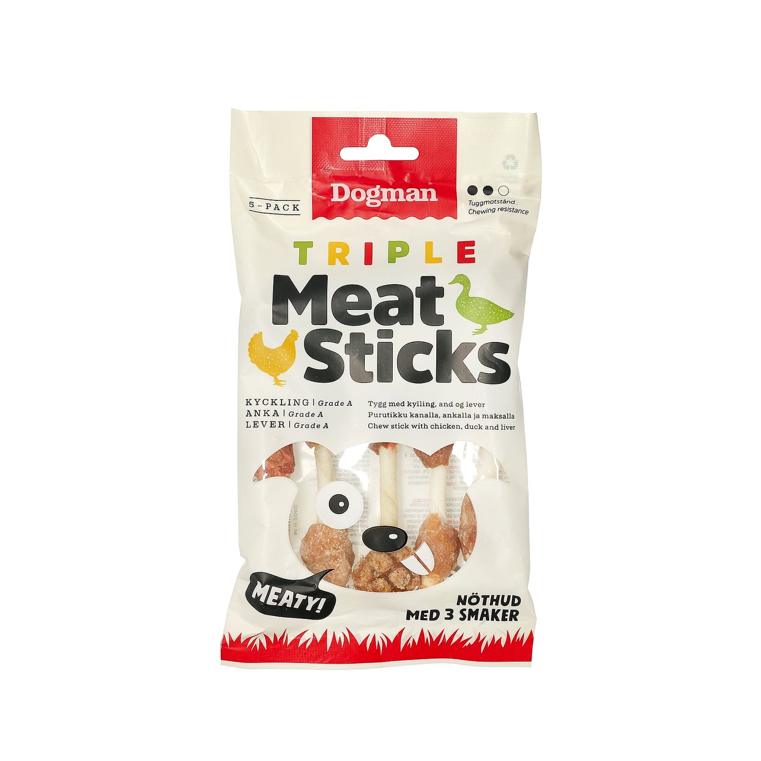 Dogman Triple Meat Sticks 8 st