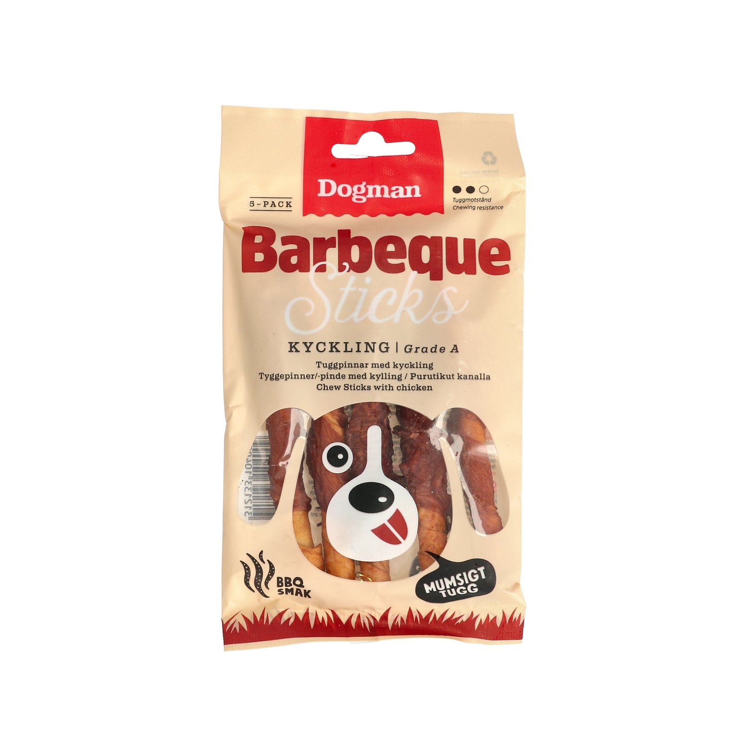 Dogman Barbeque Sticks med Kyckling 20 st 5-pack