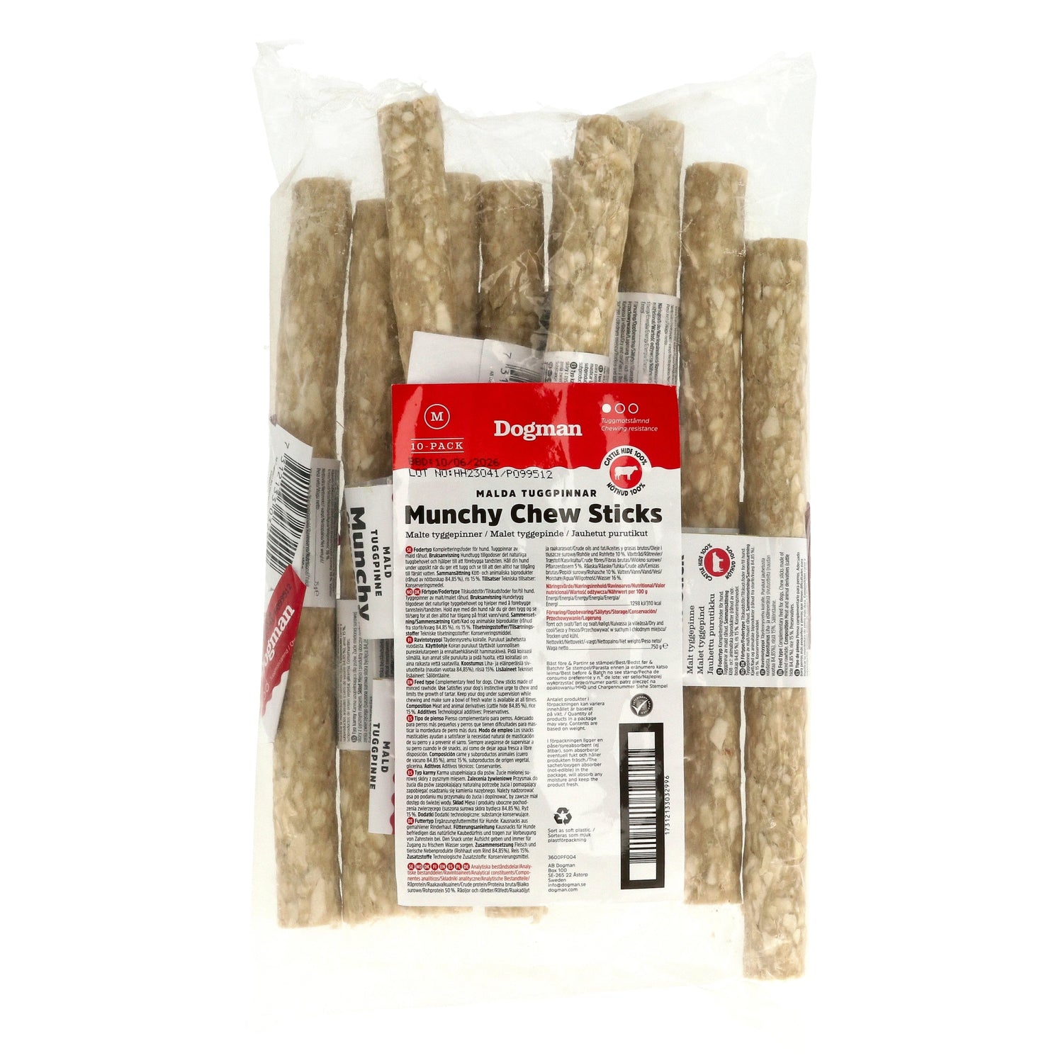 Dogman Munchy Chew Stick 10 st