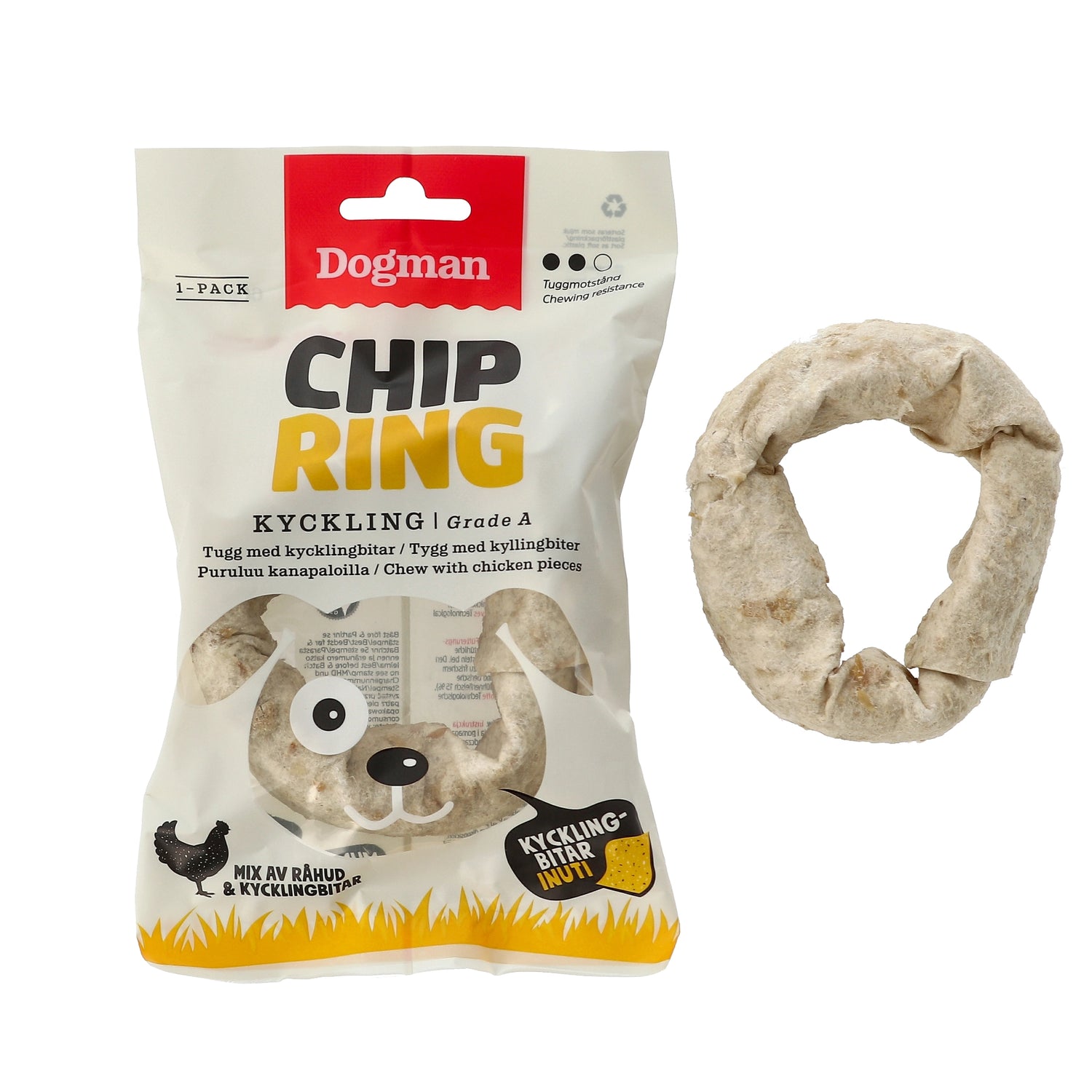 Dogman Chicken Chip Ring 60 g 8 st