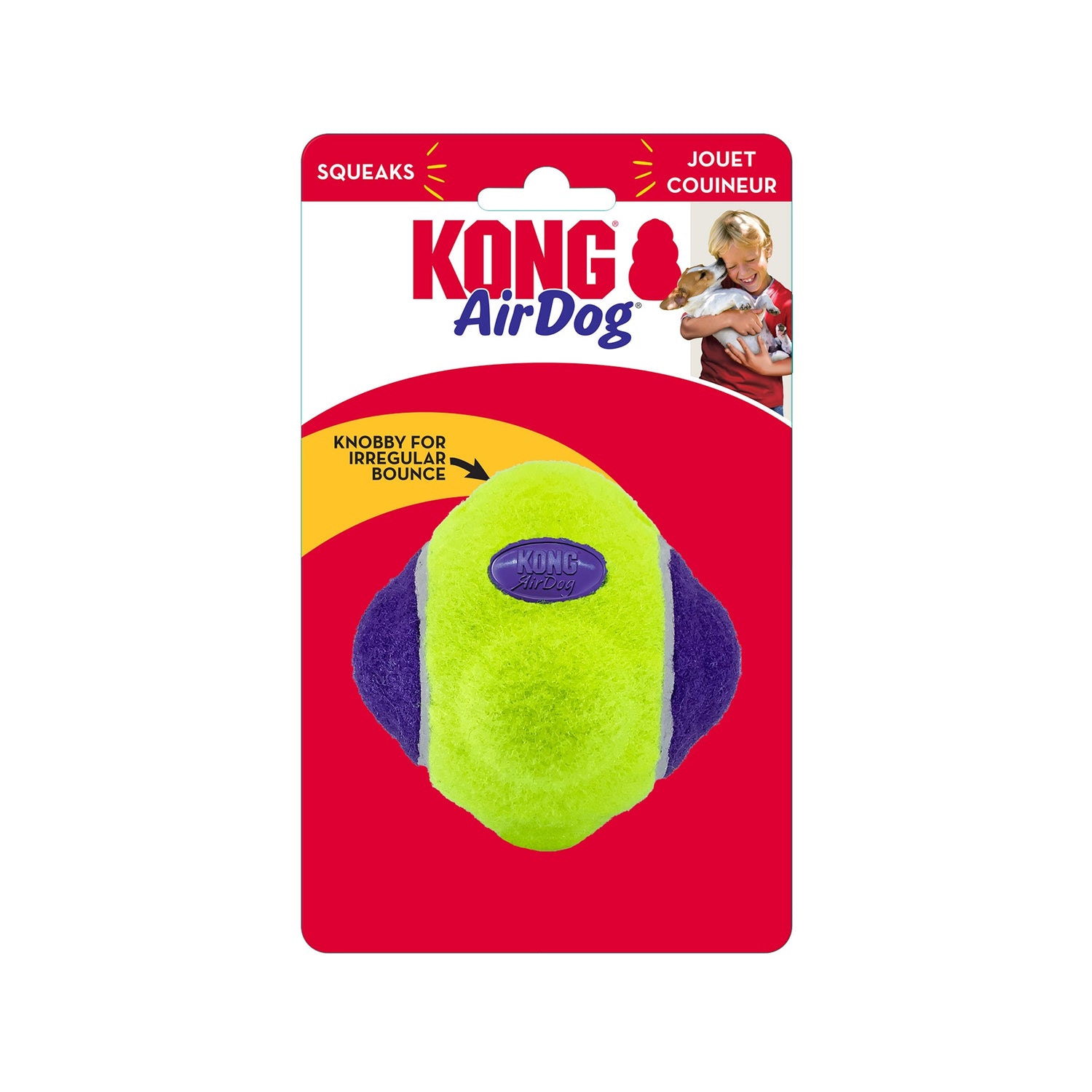 Kong Leksak AirDog Squeaker Knobby 3st