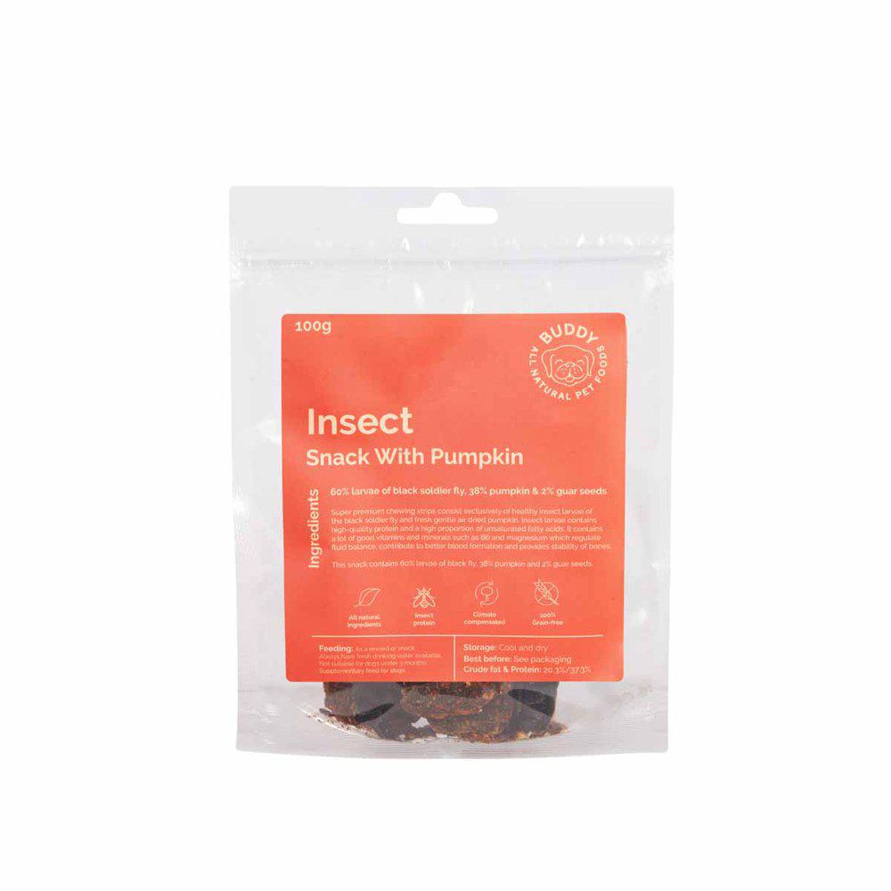 Buddy Pet Food No-meat Filets - Insect Pumpkin 100 g