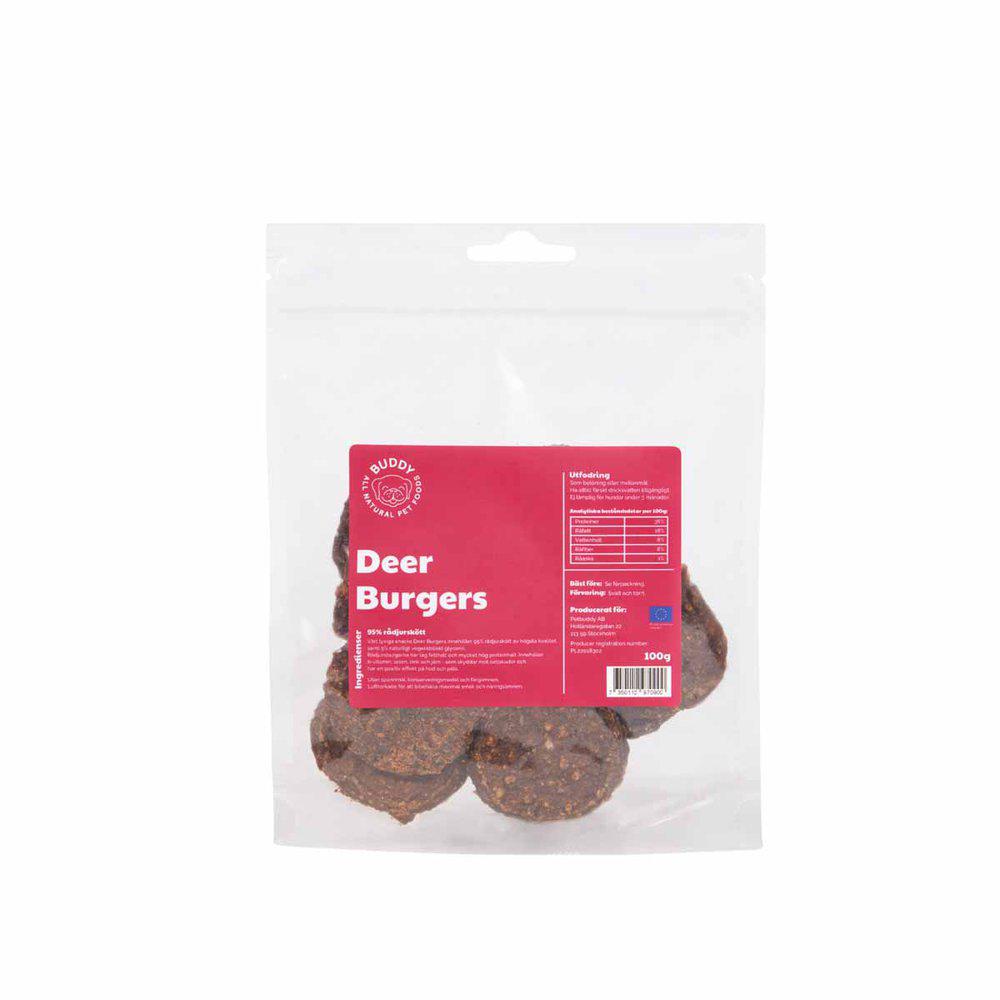 Buddy Pet Food Meaty Burgers- Venison 100 g