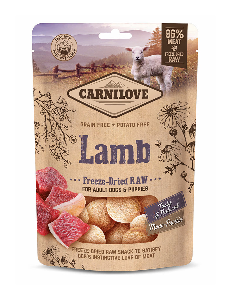 Carnilove Freeze-Dried Raw Snacks Lamb 60 g x 10