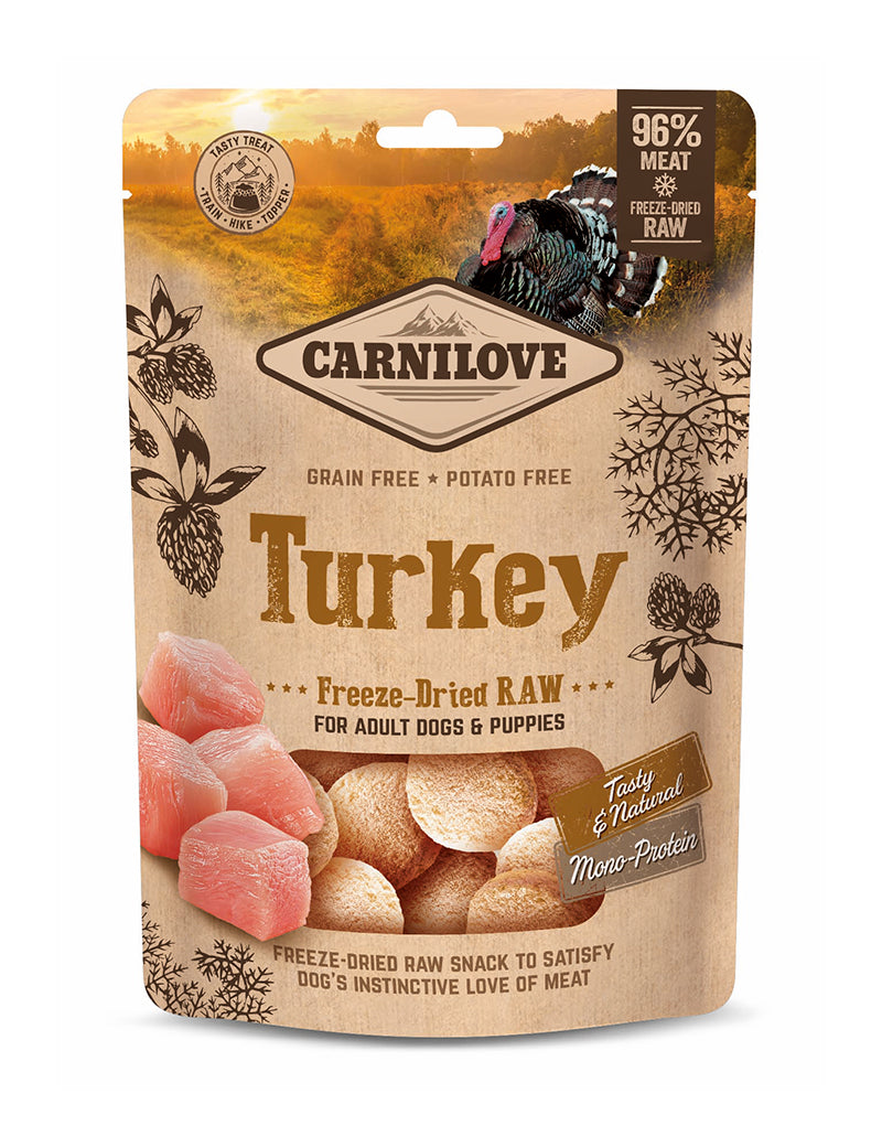 Carnilove Freeze-Dried Raw Snacks Turkey 60 g x 10