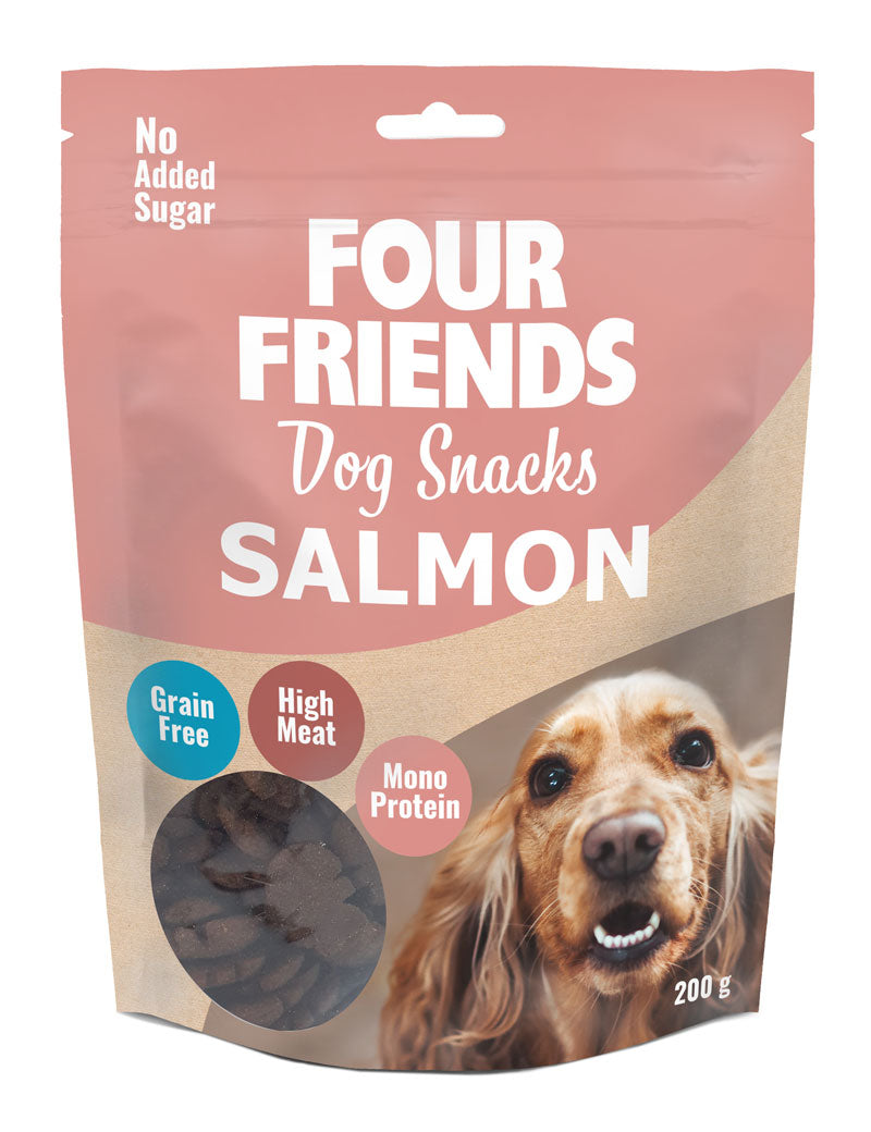 FourFriends Dog Snacks Salmon 200 g x 6 st