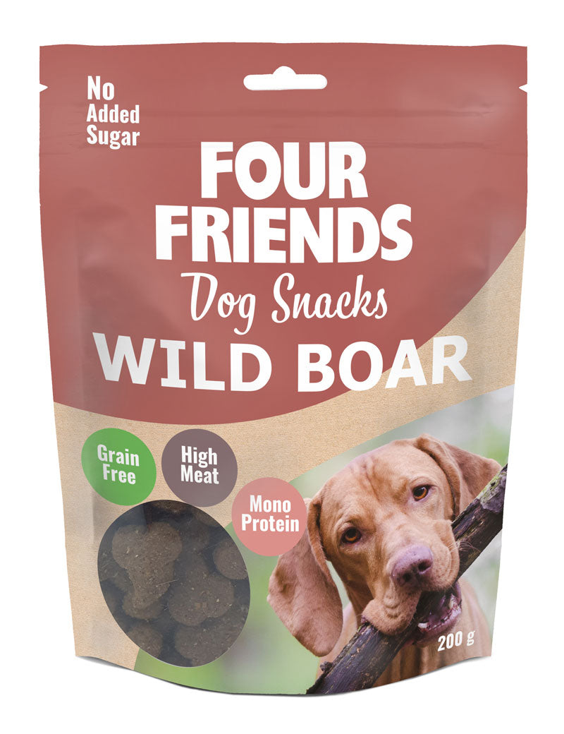 FourFriends Dog Snacks Wild Boar 200 g x 6 st