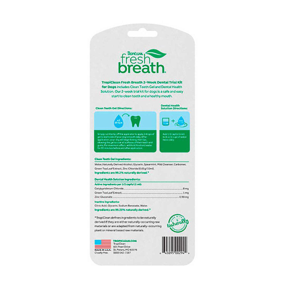 TropiClean Fresh Breath Tandvårdspaket 118/15 ml